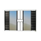 Janela Veneziana Confort 6 Folhas Com Grade Vidro Reflex 120c