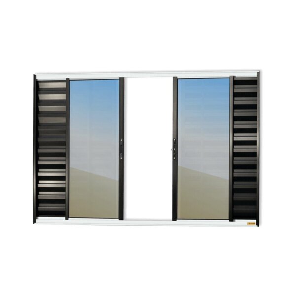 Janela Veneziana Confort 6 Folhas Vidro Reflex 100cm X 150cm