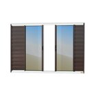 Janela Veneziana Confort 6 Folhas Vidro Reflex 100cm X 200cm
