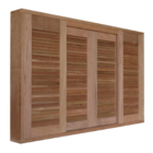 Janela Veneziana Correr Panorâmico 1 20m X 1 60m X 15cm Cedro