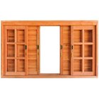 Janela Veneziana Correr Quadriculado Madersilva 1,20m X 1,60m
