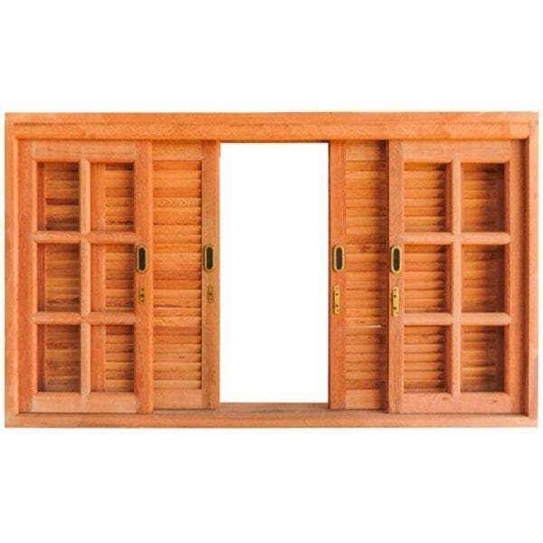 Janela Veneziana Correr Quadriculado Madersilva 1,20m X 1,80m
