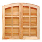 Janela Veneziana De Abrir Arco 4 Folhas Em Madeira Maciça Ced