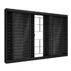 Janela Veneziana De Aço 100 X 200 X 12 Cm Preto 6 Folhas Grad