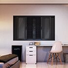 Janela Veneziana De Aço 100 X 200 X 15,5 Cm Flex Preto 6 Folh