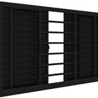 Janela Veneziana De Aço 100x200cm 6 Folhas Com Grade - Cor: B