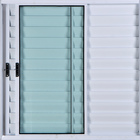 Janela Veneziana De Alumínio 3 Folhas 1,20 X 1,20 Sem Grade C