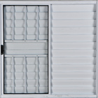 Janela Veneziana De Alumínio 3 Folhas 1,20 X 1,50 Com Grade C