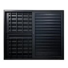 Janela Veneziana De Alumínio 3 Folhas 100 X 120cm Linha 25 Co