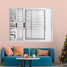 Janela Veneziana De Alumínio 3 Folhas 100 X 150cm Com Grade L