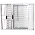 Janela Veneziana De Alumínio 3 Folhas 120 X 150cm Com Grade L