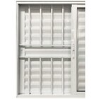 Janela Veneziana De Alumínio 3 Folhas 120 X 150cm Com Grade L