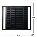 Janela Veneziana De Alumínio 3 Folhas Móveis 120x120cm Linha