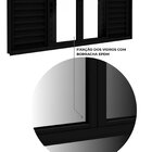 Janela Veneziana De Alumínio 4 Folhas Móveis E 2 Folhas Fixas