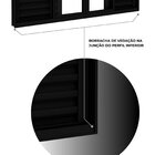 Janela Veneziana De Alumínio 4 Folhas Móveis E 2 Folhas Fixas