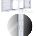 Janela Veneziana De Alumínio 4 Folhas Móveis E 2 Folhas Fixas