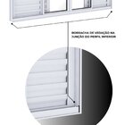 Janela Veneziana De Alumínio 4 Folhas Móveis E 2 Folhas Fixas