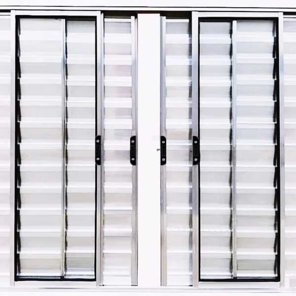 Janela Veneziana De Alumínio 6 Folhas 1,00 X 1,50 Sem Grade C