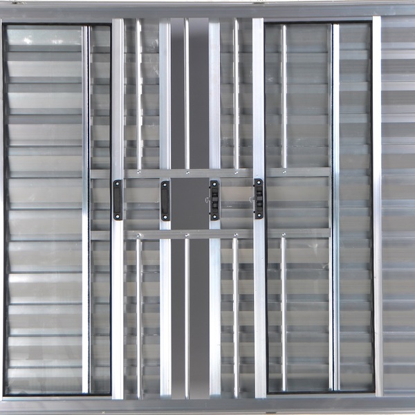 Janela Veneziana De Alumínio 6 Folhas 1,00 X 2,00 Com Grade C