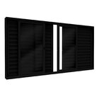 Janela Veneziana De Alumínio 6 Folhas Com Fecho Embutido 120x