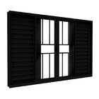 Janela Veneziana De Alumínio Com Grade 4 Folhas Móveis E 2 Fi