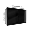 Janela Veneziana De Aluminio De Correr Lateral 100x120cm Luca