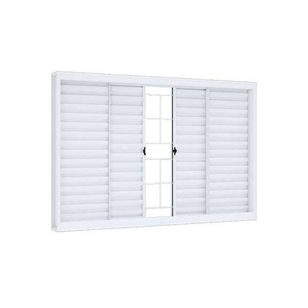 Janela Veneziana de Correr Aço 100x120 Ullian