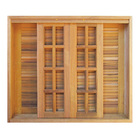 Janela Veneziana de Madeira 100x120m Settis