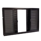 Janela Veneziana Em Aço 100 X 150 X 12 Cm 6 Folhas Preto Prát