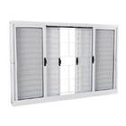 Janela Veneziana Em Aço 100 X 200 X 12 Cm 6 Folhas Grade Quad