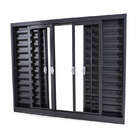 Janela Veneziana Em Aço Primer 100x120x14 Cm 6 Folhas Aço Crv