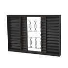 Janela Veneziana Em Aço Primer 100x120x7 Cm 4 Folhas Grade El