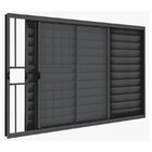 Janela Veneziana Em Alumínio 100 X 120 X 8 Cm Com Grade 3 Fol