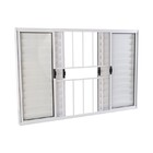Janela Veneziana Em Alumínio 100 X 120 X 8 Cm Grade 6 Folhas