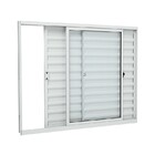 Janela Veneziana Em Alumínio 100x120 Cm 3 Folhas Direita Bran