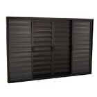 Janela Veneziana Em Alumínio 120 X 150 X 8 Cm 6 Folhas Preto