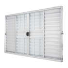 Janela Veneziana Em Alumínio Branco 100x120x7 Cm 6 Folhas Com