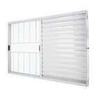 Janela Veneziana Em Alumínio Branco 120x150x7 Cm 3 Folhas Vl