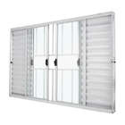 Janela Veneziana Em Alumínio Branco 120x150x7 Cm 6 Folhas Vl