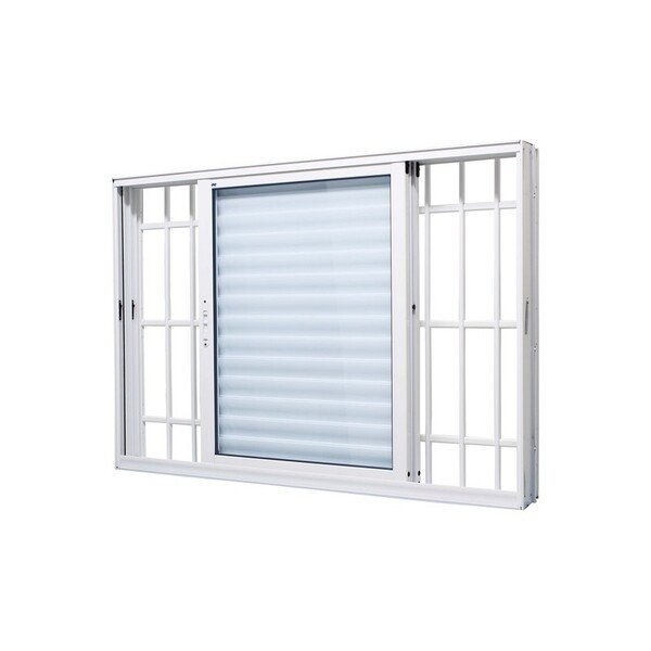Janela Veneziana Em Alumínio Branco 3 Folhas Direita Perfecta