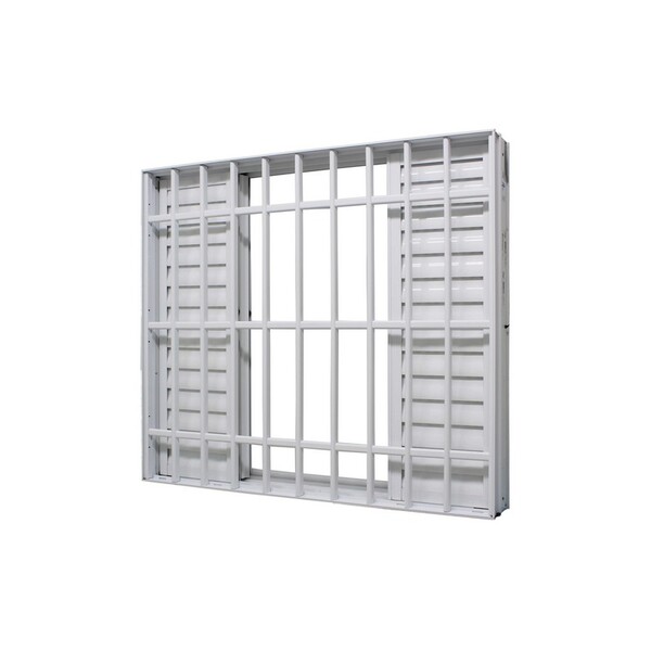 Janela Veneziana Em Alumínio Branco 6 Folhas Caribe Max 120x2
