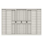 Janela Veneziana Em Alumínio Giusto 120x240x8,5cm Branco Com