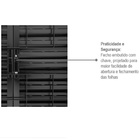 Janela Veneziana Grade Quadriculada Black Em Aço 100 X 200 X