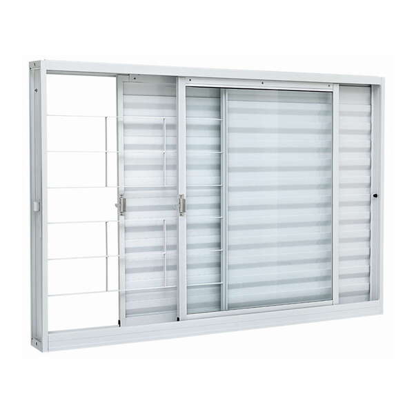 Janela Veneziana Grade Quadriculada Em Aço 100 X 150 X 12 Cm