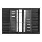 Janela Veneziana Multiflex Grade Quadriculada Black Aço 100 X