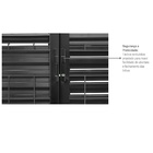 Janela Veneziana Multiflex Grade Quadriculada Black Aço 120 X