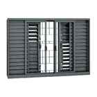 Janela Veneziana Multiflex Grade Quadriculada Em Aço 120 X 15