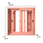 Janela Veneziana Pantográfica 200 X 120 Cm Madeira Maciça Nat