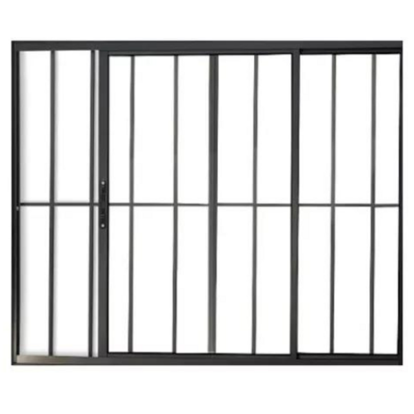 Janela Vitro 2 Folhas 1,20x1,20 Alumínio Preto C/g