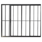 Janela Vitro 2 Folhas 1,20x1,50 Alumínio Preto C/g